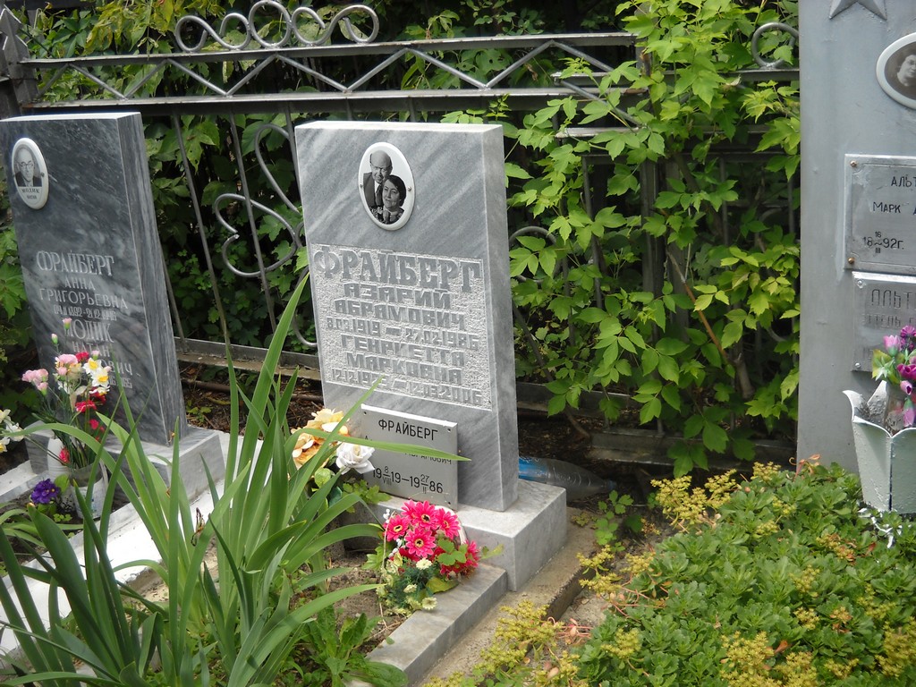 Фрайберг Генриетта Марковна, Саратов, Еврейское кладбище